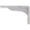 Ekena Millwork Embrey Steel Bracket, Hammered White 2"W x 6"D x 3 3/4"H BKTM02X06X03EBHWH - alternate 6